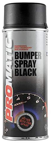 Promatic Black Car Bumper Spray Paint 400ml (Black) plastic paint