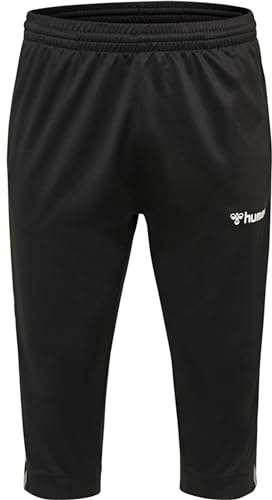 hummel Jungen Pant Hmlauthentic Kids 3/4 Pant, Black/White, 176, 205372-2114-176