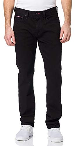 Tommy Hilfiger Herren Jeans Hose Core Denton Chelsea mit Stretch, Schwarz (Chelsea Black), 32W/36L