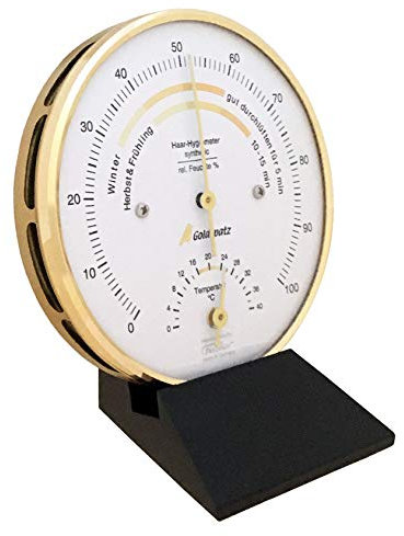 Goldspatz Wohnklima-Hygrometer mit Thermometer °C, 103 mm