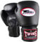 TWINS Boxhandschuhe, Leder, AIR, schwarz Size 16 Oz