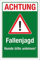 WERBEPUNKT. Schild Fallenjagd Hunde anleinen Warnschild Jagd Wald Jäger 3 mm Alu-Verbund 600 x 400 mm