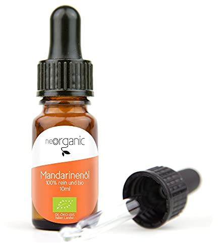 NeoOrganic® Bio Mandarinenöl (Citrus Reticulata) aus dem traditionellen Anbaugebiet in Kalabrien, Italien – 100% naturreines ätherisches BIO-Öl – 10ml