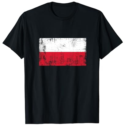Vintage Polnisch Banner Fan Polen Flagge Retro T-Shirt