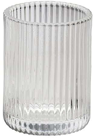 Regent Bathroom Accessory Set Cut Glass Soap Dispenser Tumbler Storage Jar (Tumbler)