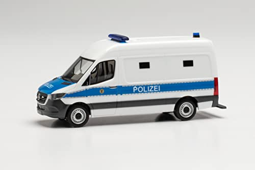 herpa 096492 Mercedes-Benz Sprinter ’18 Kasten „Gefangenentransporter Polizei Berlin“ Modell Auto, Miniaturmodelle, Kleinmodell, Sammlerstück, Detailgetreu, Mehrfarbig