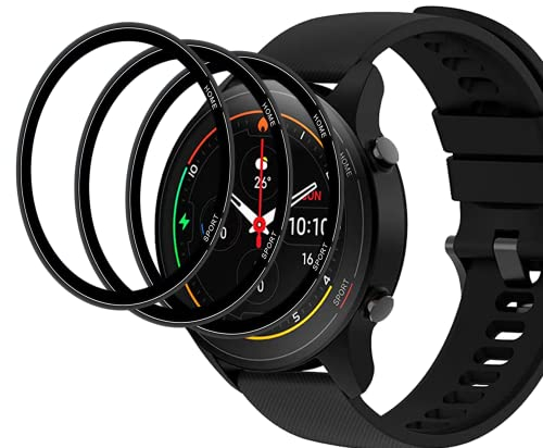 Vuciya Pack of 4 Protector Pantalla para Xiaomi Smart Band 9，3D Curved Cobertura total Alta Definición Anti-Arañazo sin Burbujas Protector