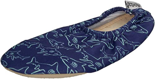 Slipstop Kinder Hausschuhe Badeschuhe BULLSHARK - navy, Größe:18/20 EU