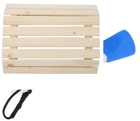 Sauna Lampenschirm Holz, Sauna-Licht-Lampenschirm, 30 cm, Lampenschirm Halbkreis für Saunalampen, zum Schutz der Anti-Explosionslampe im Saunaraum, Sauna-Zubehör,Für Driving Range Übungssimulator