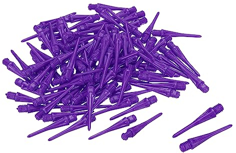 PATIKIL Plastique Flèche Pointes, 30 Paquet 2BA Fil Doux Flèche Pointes Replacement Plastique Pointe Doux Pointe Flèche Accessories, Violet