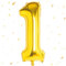 WOIRROIP Gold Luftballon 1,Zahlen Luftballon Gold, 40 Zoll XXL Gold Folienballon 1.Gold Zahlenballon 1 Helium Ballon, Luftballon 1. Geburtstag für 1 Jahre Geburtstagsdeko Kinder Junge Mädchen