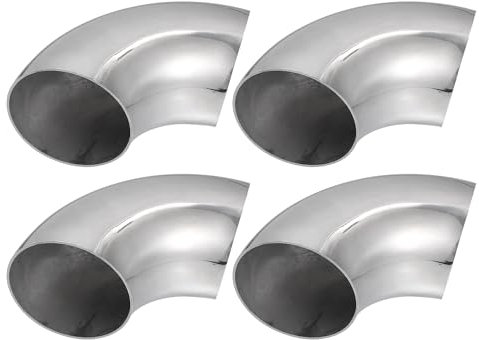A ABSOPRO Tube De Coude D'Échappement À 90 Degrés, Diamètre Extérieur De 70 Mm, Tuyau De Coude D'Échappement (Lot De 4)