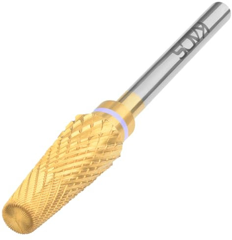 KADS Brocas de uñas 5 en 1, 3/32 pulgadas de carburo de tungsteno multifunción edición de tamaños mixtos, adecuado para manicura, pedicura, cutícula, esmalte de gel, brocas profesionales avanzadas