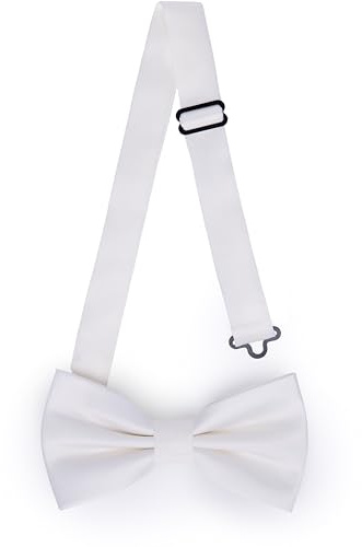 Ladeheid Elegante Herren Fliege - Hochwertig, Matt, Verstellbar, Perfekt für Hochzeit, Party, Büro. Ideal für Männer, Frauen, Teenager - Tolles Geschenk Größe 12cm x 6cm BMM
