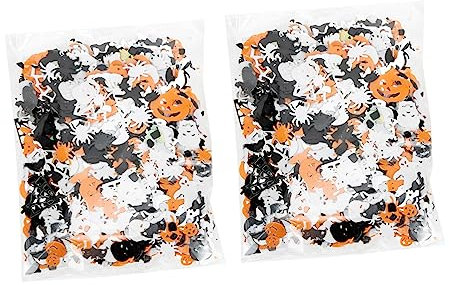 STOBOK 2taschen Halloween PVC Sequins Dekorative Tischstreu Für Halloween Feierlichkeiten Vielseitige Tischdekoration Und Partyzubehör Für Spukhaus Und Festliche Anlässe