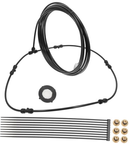 Toddmomy Outdoor Mist Stand Fan Mister Kit Easy to Attach to Patio Fans for Quick Cooling and Refreshment