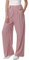 HMIYA Weite Hosen Damen-Lässig Locker Stoffhose Leichte Palazzo Hose Hohe Taille Dünne Herbst Hosen mit Tasche,Rosa,XL/30L