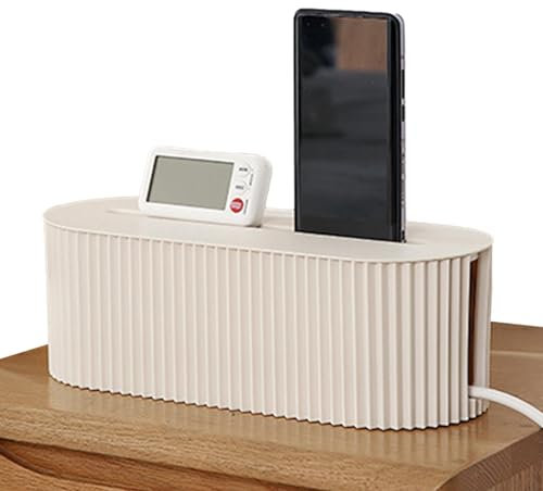 1/2pc Cable Tidy Box - Power Strips Box | Portable Socket Cable Storage Boxes | Flexible Cord Hider and Management Box Wire Storage Extension Hider for Hide Charger Adapter