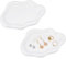 PH PandaHall 2 juegos de platos de cerámica blanca para joyas, bandeja para joyas, platos irregulares de cerámica, plato decorativo para reloj, llaves, anillos, aretes, perfume para regalo de