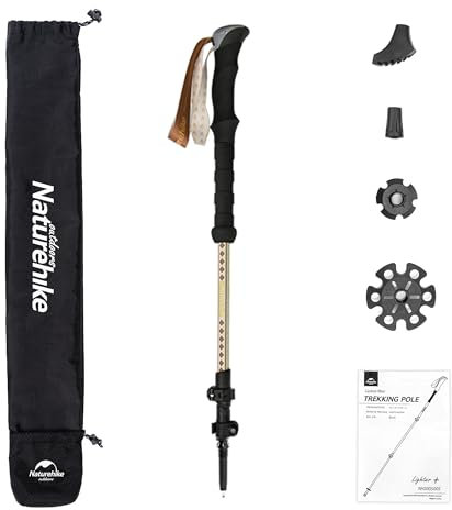 Naturehike Wanderstock Trekkingstock aus Carbon Ultraleichte Nordic Wanderstock für Reise Wandern und Kletterer