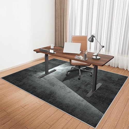 Tkuhknag Tapis de Sol pour Bureau Plancher de Bois, 180 x 200 cm Tapis de Chaise Gaming Antidérapant Protège Parquet Chaise roulettes, Tapis Chaise de Bureau, Tapis Protège-Sol pour Chaise de Bureau