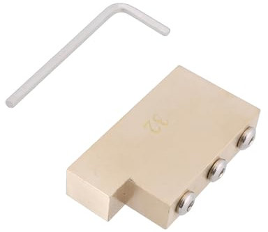 XANHOY Bloc de trémolo 32/34/37/42 mm pour guitare électrique en laiton 34 mm espacement des cordes