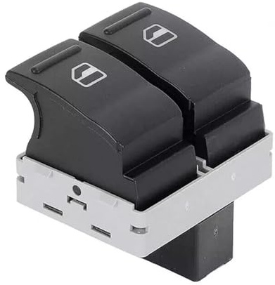 7E0959855A Elektrische Schalter für Fensterheber Fensterheberschalter Fahrerseite Elektrische Fensterheber Tasten Elektrischer Fensterheberschalter Ersatz für 2003-2015 Multivan T5 Transporter T5 T6