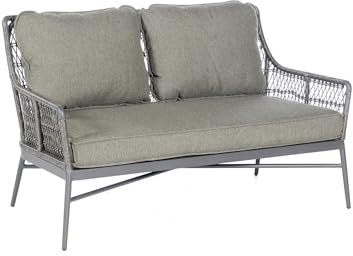 Sonnenpartner Loungesofa Retro Aluminium mit PE-Bespannung Light Coal Relaxsofa Garten-Sofa