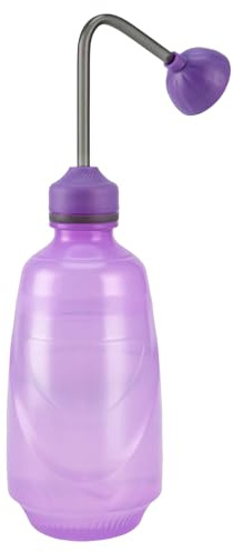 Gießkanne Klein, 450ml Kleine Gießkanne, Gießkanne Zimmerpflanzen, Mini Gießkanne für Keimlinge, Blumengießer, Kübelpflanzen Gießkanne, Squeeze Hand Squeeze Sprayer (Lila)