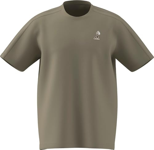 adidas Men's LUX Coffee Cafe Pour Graphic T-Shirt, Wonder Cargo, L