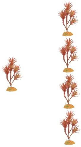 TOYANDONA 5 Pezzi Set Di Piante Simulato Impianti Piante D'acquari D'acqua Dolce Grandi D'acquario Pianta Finta Acquatico io Finte Decorazione Plastica