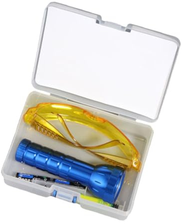 Zerodeko Détecteur de Fuites Climatisation Auto Fluorescent avec Torche Petite Outil Durable pour Rapide des Fuites Systèmes de Climatisation Voiture et Maison