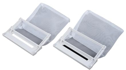 Light Gray 140 * 100mm ABS 100 * 60mm 2pcs Laundry Mesh Accessories,Compatible For LG，Washing Machine Filter Bags Filter Bags