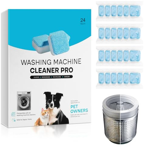 Limpiador de Lavadora 24 Pcs Washing Machine Cleaning Tablets