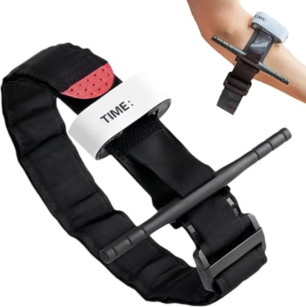 Portable Tourniquet Strap, Outdoor Bandage Tape, Blood Control Band with Single-Handed, Emergencys First Aids Tool, Medical Accessory with Sturdy Design, Tourniquet Kit for Combat and Home