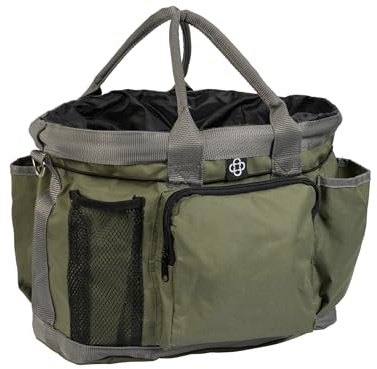 4Horses Putztasche Cabalo für Pferdepflege, geräumige Stalldeko Tasche mit Fächern für Bürsten und Zubehör, ideal für Stall und Turnier