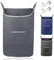 Fine Living Hanging Laundry Hamper with Over Door Hooks, Durable Space Saving Laundry Bag with Zipper and Wide Open Top, X-Large Machine Washable Hanging Dorm Laundry Hamper (Grey-XL)