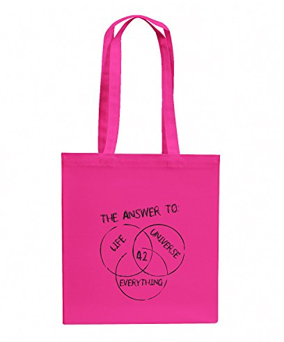 NERDO 42 is the Answer - Stoffbeutel, pink
