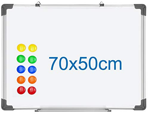 S SIENOC Whiteboard Magnetwand mit Alurahmen Magnetisch Whiteboard | und Magnettafel Wei? lackiert