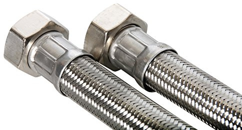 Aqmos I Panzerschlauch 1 Zoll ÜM x 1 Zoll ÜM 600 für Wasserenthärtungsanlage, Enthärtungsanlage, Antikalkanlage