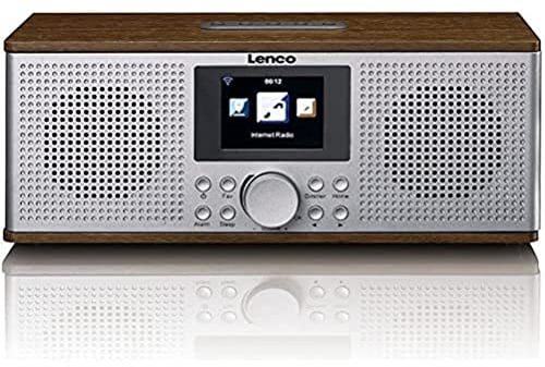 Lenco DIR-170WA DIR-170 Internet Tischradio DAB+, UKW AUX, Bluetooth, USB, Internetradio Walnuss, 2 x 10 Watt RMS Holz