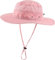 Magracy Unisex Outdoor Mesh Bucket Hat Sommer Breite Krempe UV-Schutz Hut Fischerhut, rose, Einheitsgröße