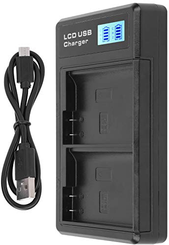 Fdit Chargeur USB Double Emplacement de Batterie EN-EL15 pour D750 D7200 D7500 D850 D610 D500 MH-25A D7200 Z6 D810 Z6 Z7 1V1, rétro-éclairage de l'écran LCD