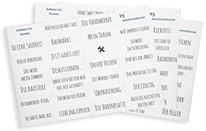 Hausbau | Sticker zum Fotoalbum gestalten