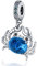Pandach Charme Monde Global Argent 925 Sterling Femmes Perles Charm Pendentif Breloque avec 5A Zircone Compatible pour Européen Bracelets Collier,Christmas Gifts for Family/Friends
