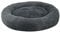 Juskys Haustierbett Monty XXL 100 cm rund Donut flauschig, rutschfest & waschbar - Hunde & Katzen Dunkelgrau Hundebett Katzenbett Hundesofa Hundecouch