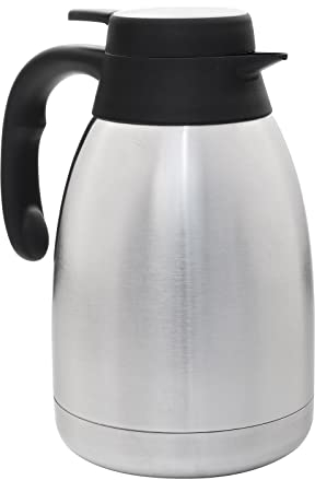HAC24 Thermoskanne Kaffeekanne Edelstahl 1,5 Liter Isolierkanne Teekanne Thermo Kaffee Tee Kanne Einhandautomatik