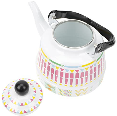 Zerodeko Bouilloire à Thé Et Bouilloire à Eau Théière Émail Chauffe-eau Pour Cuisine Facile à Utiliser Et Nettoyer