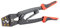 C.K Ratchet Crimping Pliers for Bell Mouth Ferrules 6-25mm², T3676A, Red