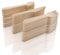 MCE-Commerce Cubiertos de madera, 50 tenedores de madera, 50 cuchillos de madera, 50 cucharas de madera de abedul, color marrón A5301150